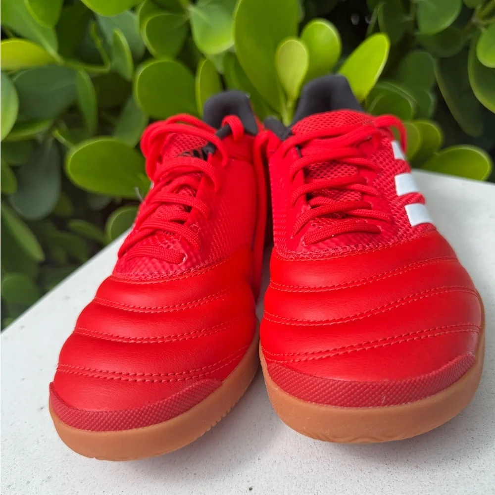 Adidas Kids Red Soccer Shoes - Picture 3 of 12